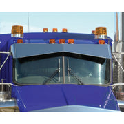 Trux Accessories 13" KW W900 Boltless, Bowtie Curved Glass Sunvisor (1995+)