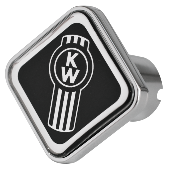 Custom Knobs Kenworth Logo Square Knob - Black