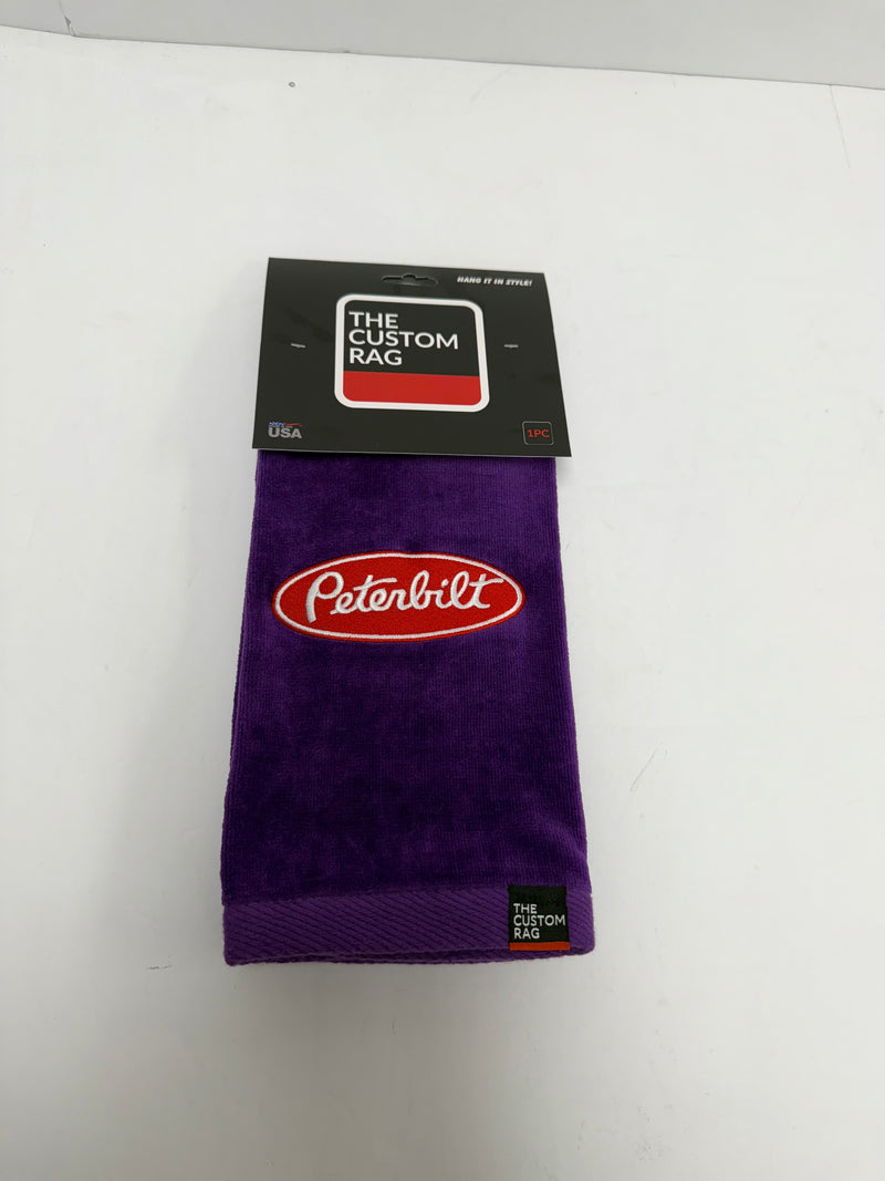 The Custom Rag Embroidered Truck Rag - Peterbilt