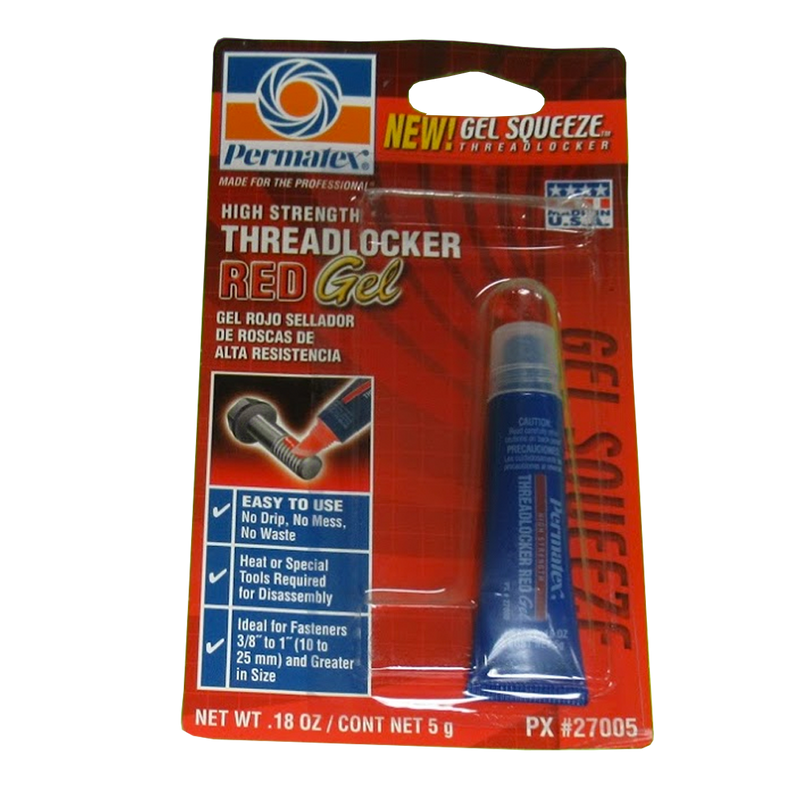 Permatex High Strenght Threadlocker - Red Gel - .18 oz