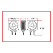 Trux Accessories Super Diode Double Face Double Post Square LED- Driver Side