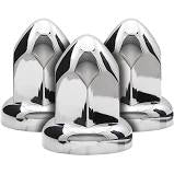 CHROME PLASTIC 33MM PUSH-ON NUT COVER