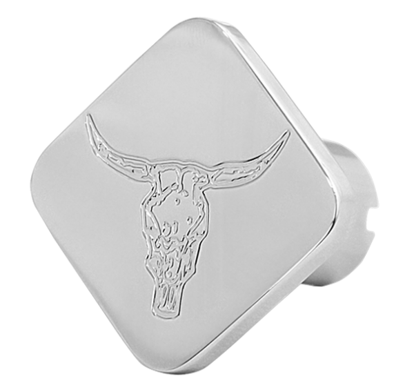 Custom Knobs Bull Head Logo - Square Knob