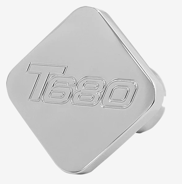 Custom Knobs Chrome Square Shaped Air Brake Knob - T680