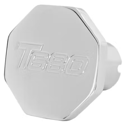 Custom Knobs Chrome Octagon Shaped Air Brake Knob - T680
