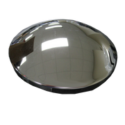 Trux Accessories Chrome Metal Front Hubcap with 5 Notches