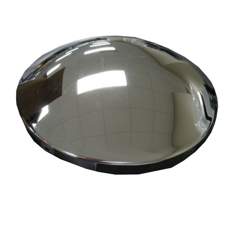 Trux Accessories Chrome Metal Front Hubcap with 5 Notches