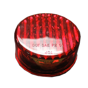 Trux Accessories TRUX 2.5" Red Ribbed LED Marker Light - TLED-2HR