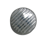Trux Accessories 2 1/2" Round Clear Ribbed Amber LED Light