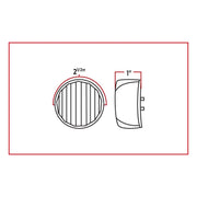 Trux Accessories LED Clear/Red Marker Light 2 1/2in