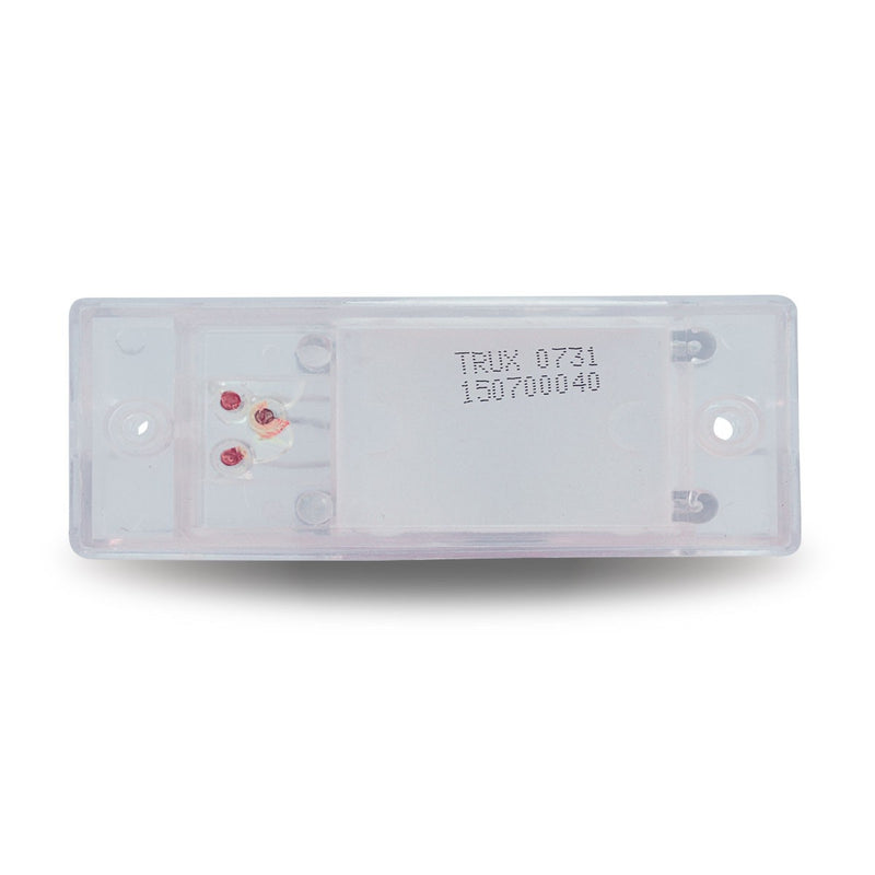 Trux Accessories 2in x 6in Clear Amber LED Trailer Light - Marker