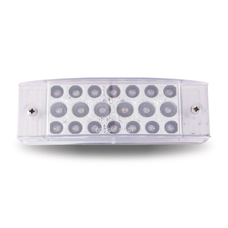 Trux Accessories 2in x 6in Clear Amber LED Trailer Light - Marker