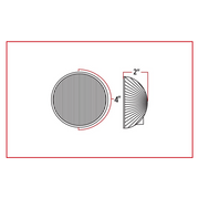 Trux Accessories TRUX 4" Red  Stop, Turn & Tail LED Light (19 Diodes) - TLED-4100R
