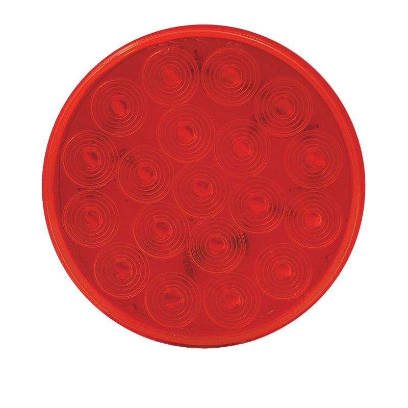 Trux Accessories TRUX 4" Red  Stop, Turn & Tail LED Light (19 Diodes) - TLED-4100R