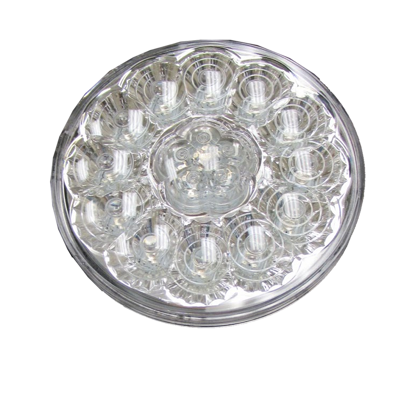 Trux Accessories 4" Clear Red Stop, Turn & Tail Super Diode LED Light