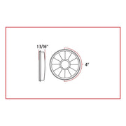 Trux Accessories 4" Clear Red Stop, Turn & Tail Super Diode LED Light