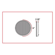 Trux Accessories TRUX 4" Red Stop, Turn & Tail LED Light (30 Diodes) - TLED-430R