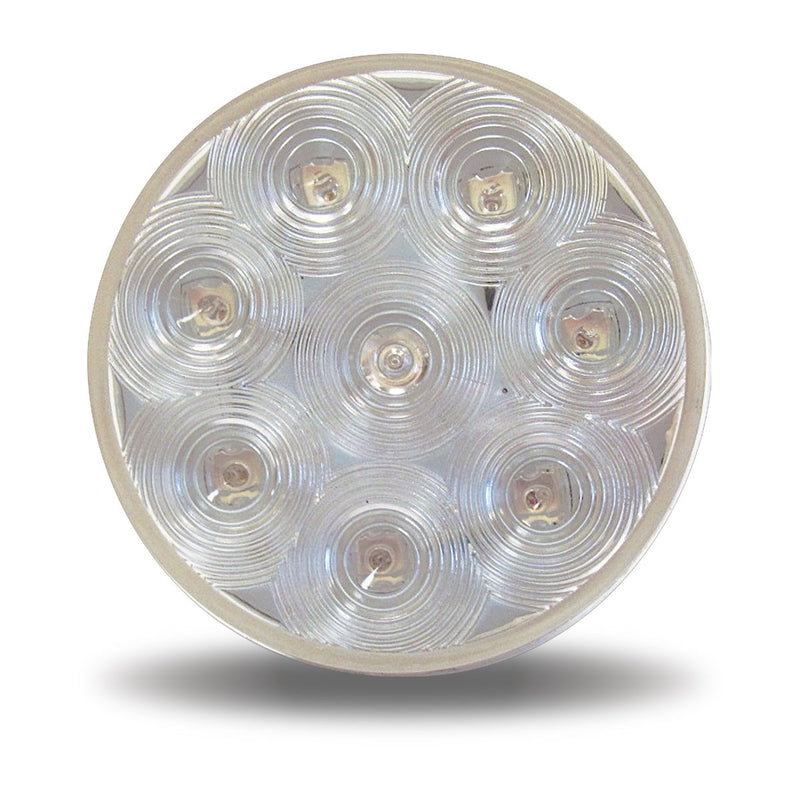 Trux Accessories TRUX 4" Clear Red Stop, Turn & Tail LED (8 Diodes) - TLED-48CR