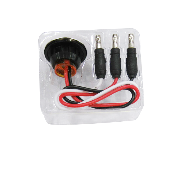 Trux Accessories Mini Button Amber LED Light - 3 Wire