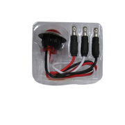 Trux Accessories Mini Button Red LED Light - 3 Wire