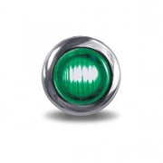Trux Accessories TRUX 3/4" Button Dual Revolution LED Light - Amber/Green - TLED-BX3AG