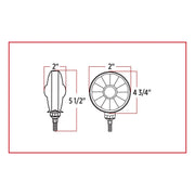 Super Diode Double Face Round LED Marker/Turn Signal (Trux Accessories)