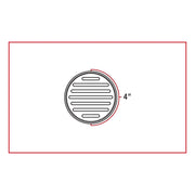 Trux Accessories 4" Flatline Clear Red LED (49 Diodes)