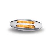 Trux Accessories TRUX Flatline Clear Amber Mini LED Marker Light (8 Diodes) - TLED-FG3CA