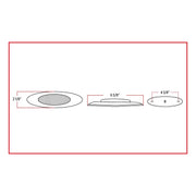 Trux Accessories Amber Marker Light - 4 Diodes LED