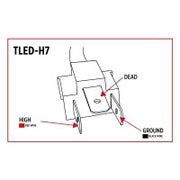 Trux Accessories TRUX 4"x6" High Beam LED Headlight - TLED-H7