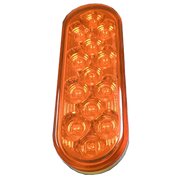 Trux Accessories TRUX Oval Mirror Amber LED (13 Diodes) - TLED-OBMA