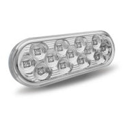 Trux Accessories TRUX White Back-Up Mirror LED Oval Light (13 Diodes) - TLED-OBMW
