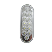 Trux Accessories Oval Dual Amber/White Stop, Turn, Tail LED Light
