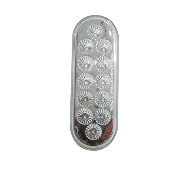 Trux Accessories Oval Dual Amber/White Stop, Turn, Tail LED Light