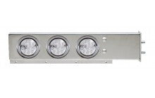 Trux Accessories Mud Flap Hanger with Flat Top & 6 x 4" Clear LEDs - 2 1/2" Bolt Spacing - TU-9210LC