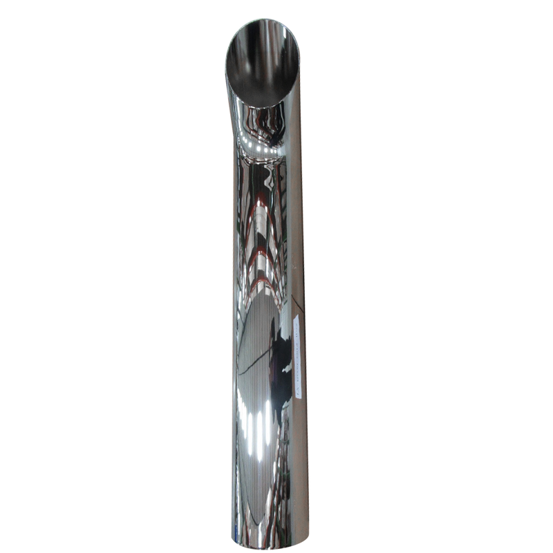 Lincoln Chrome Fitzgerald 8in Turn Out Chrome Exhaust Stack