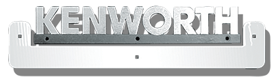 Valley Chrome Kenworth Underlined "U" Shaped Emblem Accent