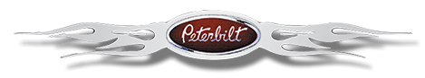 Valley Chrome Peterbilt Hood Emblem Accent - Wild Fire