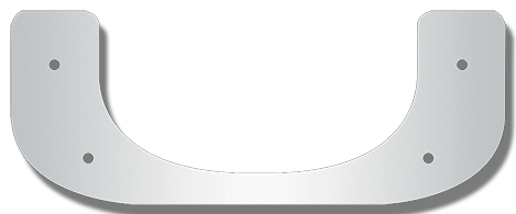 Valley Chrome Peterbilt 389 Front Mudflap Weight