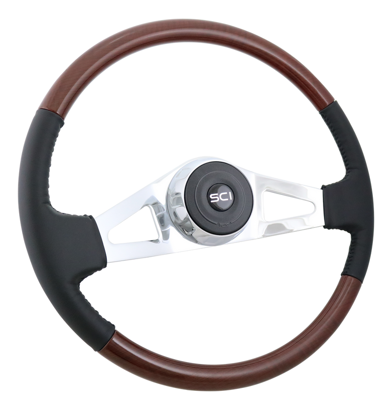Steering Creations 18" Wood Rim Steering Wheel- Ace