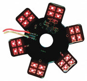 TRUX 5" Star Red LED Air Breather Lights (24 Diodes) (Trux Accessories) - TLED-X3R